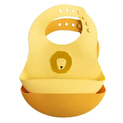 Immagine prodotto di Bavaglino in silicone Trixie set di 2 Mr. Lion