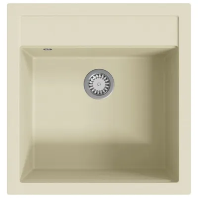 Produktbild von vidaXL Granitspüle Einzelbecken Beige