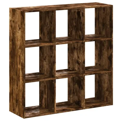 Image de vidaXL Bibliothèque chêne fumé 102x32x102 cm bois composite