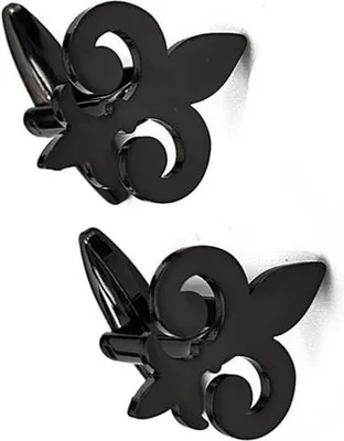 Produktbild von Manschettenknöpfe schwarze Lilie