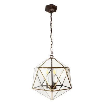 Produktbild von Clayre & Eef Hängelampe 35x35x140 cm Transparant Metall