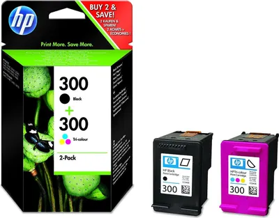 Produktbild von HP HP Ink No 300 HP300 HP 300 Combopack Black Schwarz Tricolor (CN637EE)