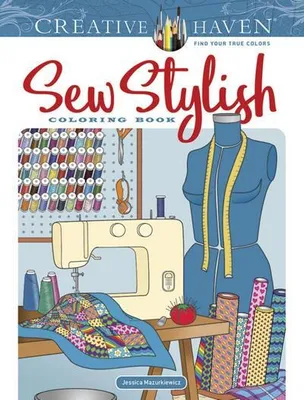 Obrázek produktu pro Creative Haven Sew Stylish Coloring Book