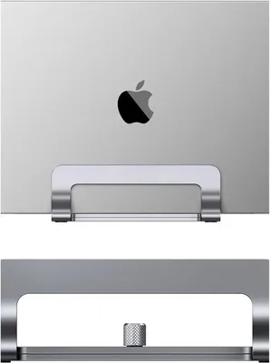 Produktbild von Famanu Laptopständer Aluminium mit 6 Höhenverstellungen für Laptops bis 17,3 Zoll - Silber