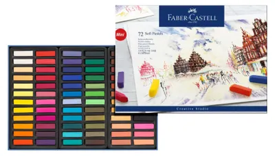 Produktbild von FABER-CASTELL Mini - Farbstift - verschiedene Pastellfarben (Packung mit 72)