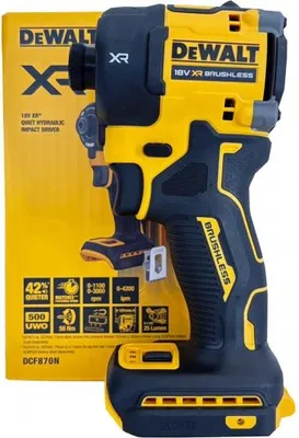 Produktbild von DeWalt DCF870N-XJ Akku-Schlagschrauber 1/4" Solo 18V Li-Ion ohne Akku/Ladegerät
