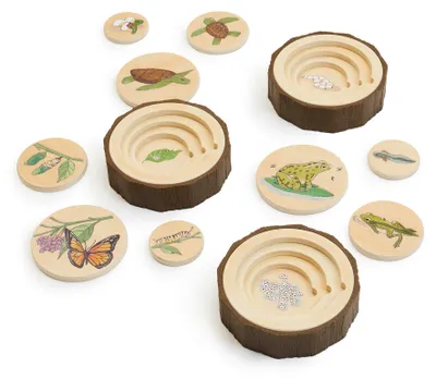 Immagine prodotto di Set di puzzle del ciclo della vita Guidecraft - Giocattolo educativo per bambini