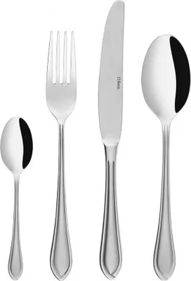Produktbild von Serviergeschirr für 6 Personen, 24-teilig, aus Edelstahl, Modell Chiara