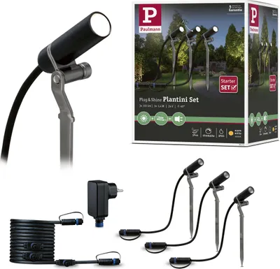 Zdjęcie produktu dla Paulmann Plug & Shine LED Gartenstrahler Plantini Basisset