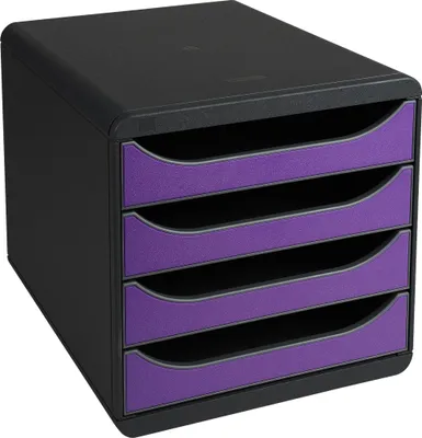 Image de Exacompta Module de classement Big Box 4 tiroirs Iderama Violet 310720D