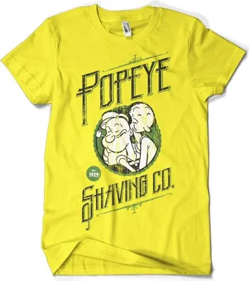 Produktbild von Popeyes Shaving Co T-Shirt - Large - Yellow