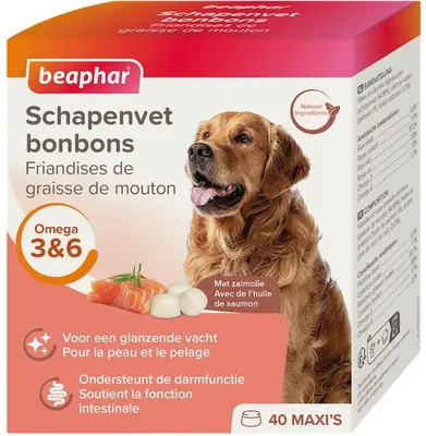 Produktbild von Schafsfett Bonbons Lachs Hundesnack - Beaphar