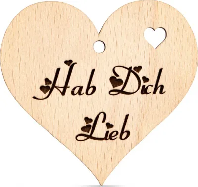 Produktbild von Anhänger Hab dich lieb