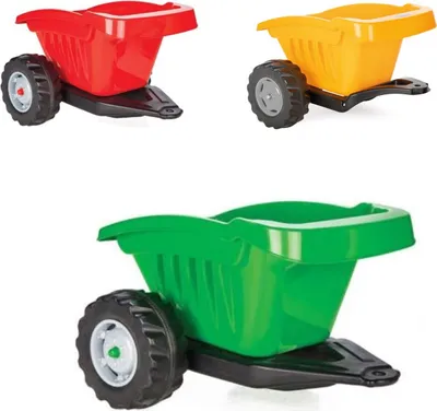 Immagine prodotto di Rimorchio Pilsan per trattorino 07317 Active, portata massima 35 kg, dai 3 anni in su, verde