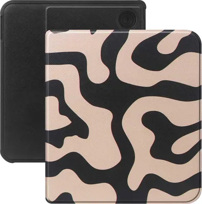Productafbeelding van Selencia Vivid Bookcase voor de Kobo Libra Colour / Libra 2 - Art Wave Black