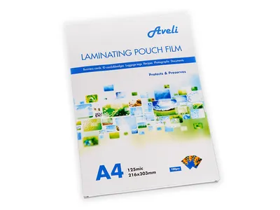 Immagine prodotto di Pellicola di laminazione AVELI A4/250mic (2x125), lucida