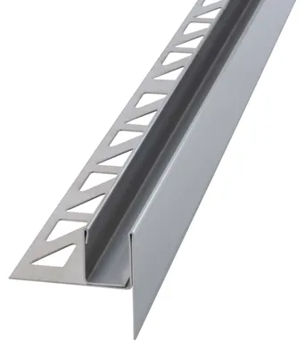 Produktbild von Dalsys Gefällekeil Dusche 200cm Rechts Silber 19mm Höhe - V2A Edelstahl Gefälleprofil, Keil Profil, U-Profil Glasaufnahme Duschprofil Keilschiene Glashalter