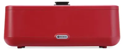 Imagen del producto de Recipiente para mantener alimentos calientes UNIQ, diseñado por Robert Bronwasser, color rojo, 220-240V/700W, 607x402x(alto)245mm