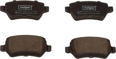 Produktbild von MAXGEAR Bremsbeläge Satz Hinten Bremsklötze für OPEL ZAFIRA B (A05) 19-0450
