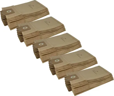 Produktbild von vhbw 50x Staubbeutel kompatibel mit Nilfisk HDS 1010 Staubsauger - 45,3cm x 22,7cm braun