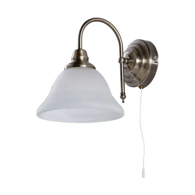 Produktbild von Lindby Wandleuchte Hanna, 18 m, altmessing, Metall, Glas