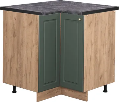 Produktbild von Eckunterschrank Vicco Fame-Line Grün-Gold Landhaus 80.5 cm , AP Anthrazit, Model 45429