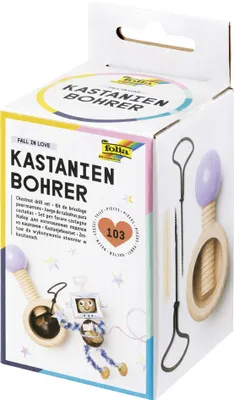 Produktbild von folia Kastanienbohrer-Set aus Holz 103-teilig