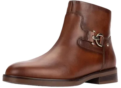 Produktbild von Pikolinos Damen Leder-Stiefelette Puertollano W3C-8911 mit Metallschnalle, Größe:42 EU, Farbe:Braun