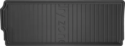 Image de Tapis de coffre pour Nissan Pathfinder III 2005-2014 7places 3.rangée Noir TPE