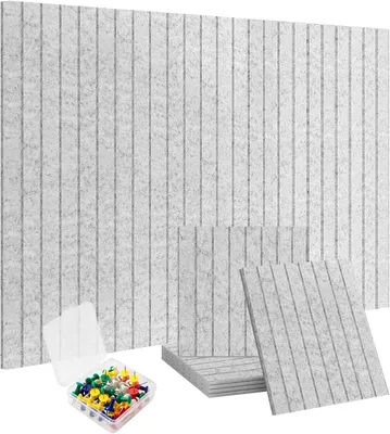Productafbeelding van Vilt prikbord, zelfklevend, 90 x 60 cm, 6 panelen, wanddecoratie voor kantoor
