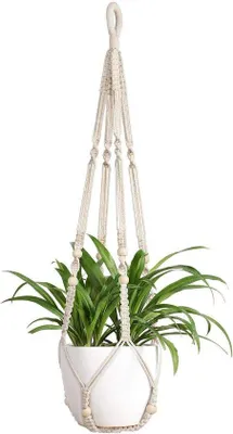 Immagine prodotto di Sospensione per piante in cotone, 89 cm, decorazione boho