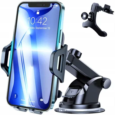 Image de Support de téléphone pour voiture, compatible avec pare-brise et calandre