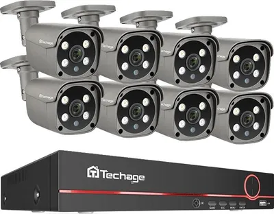 Obrázek produktu pro Dohledový kamerový systém, rozlišení 4K, snadný mobilní přístup, 8CH 5MP 8 kamer