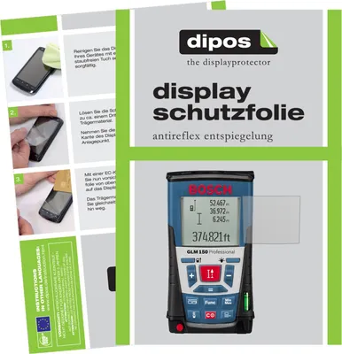 Produktbild von 3x Schutzfolie für Bosch Professional GLM 150 matt Displayschutzfolie Folie Display Schutz dipos