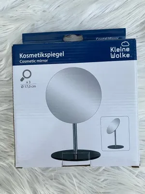 Produktbild von Kosmetikspiegel 3 fache Vergrößerung Ø 17,0 cm mit Glas-Standfuß
