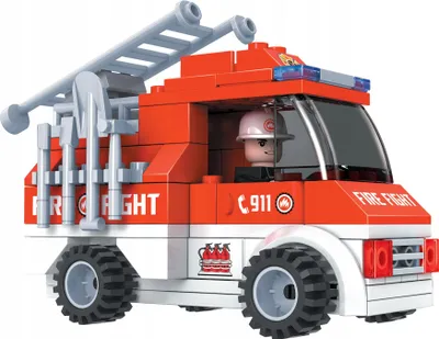 Produktbild von Dromader 21407 Konstruktionsspielzeug Feuerwehr Feuerwehrauto
