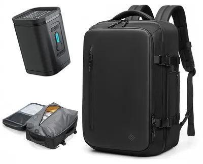 Produktbild von STUNQ® Herren Vakuum-Kompressionsrucksack 16 Zoll Laptop Rucksack Wasserdicht für Business Schule Wandern