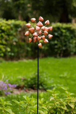 Produktbild von Windmühle HERZ ca 31x8x106 cm dekorative Gartendeko aus Metall wetterfestes Windspiel für Garten Terrasse Balkon als Gartenstecker und Windrad 10er Set