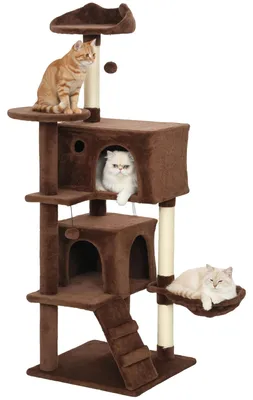 Productafbeelding van Kattenboom, 4-laags, met zachte plateaus, zwart