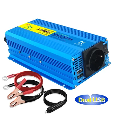 Produktbild von Leistungsumrichter, 1000W Dauerleistung, reine Sinuswelle-Ausgang, 2000W-12V-220V