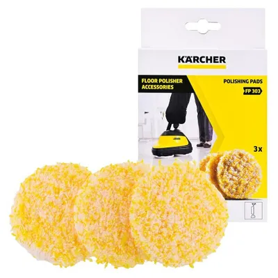 Productafbeelding van KÄRCHER 28631980 KÄRCHER Polierpads Mikrofaser 60 °C waschbar, 3 St.