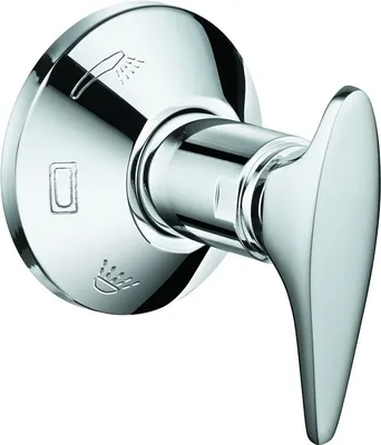 Produktbild von Grohe Atlanta Umstellhebel mit Rosette für 4-Wege-Umstellung chrom - 45068000