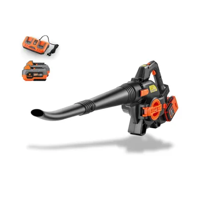 Produktbild von FUXTEC 2in1 Akku Laubbläser FX-E2LBSSET - 40Volt  Laubsauger |Laubhäcksler | 685m³/h | inkl. Laubfangsack | Ergonomischer Griff | mit Akku/ Ladegerät