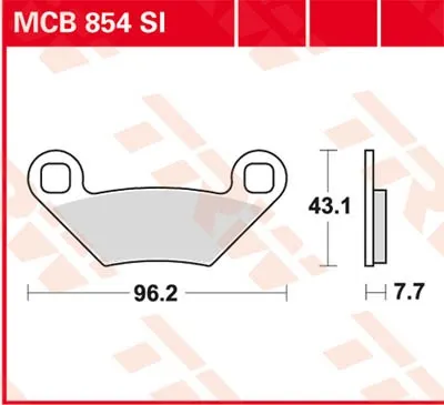 Obrázok produktu pre Klocki hamulcowe TRW Sinter Offroad MCB854SI