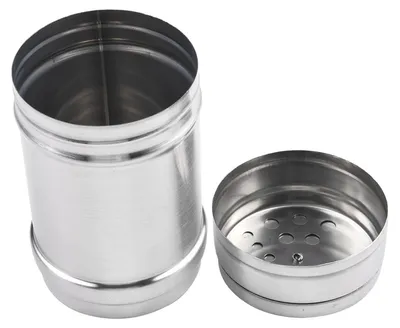 Image de Poivrière et moulin à sel - Acier inoxydable - Récipient à épices - Taille L