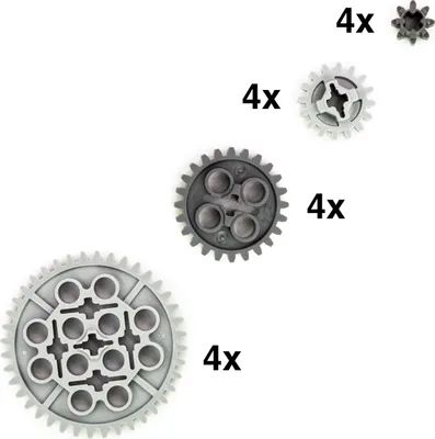 Zdjęcie produktu dla LEGO Technology Gears 16 elementów LEGO Technic Klocki LEGO Gear Clamp