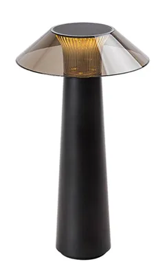 Obrázek produktu pro Rabalux Černá zahradní nabíjecí lampa Assen 5W 28,5cm 77062