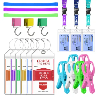 Image de Omgoods - Accessoires pour croisières, avec étiquettes de bagages étanches