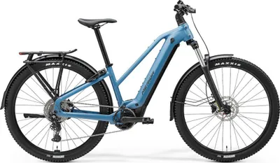 Produktbild von Merida eFLOAT CC 400 Lady EQ XL Blau - komfortables City- und Trekking-E-Bike.