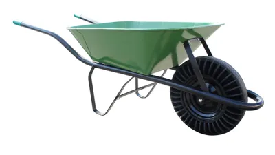 Image de HUKA H98574 Brouette de chantier 60 l bantam, vert